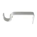 Держатель для однорядной штанги металл цвет белый 10 см