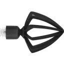 Наконечник Конус металл цвет черный 10 см 2 шт.