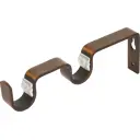 Держатель для двухрядной штанги металл цвет античная медь 15.5 см