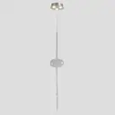 Светильник подвесной светодиодный Crystal lux Glass sp3w led chrome 2 м² нейтральный белый свет цвет хром