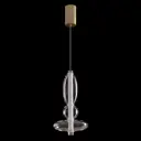 Светильник подвесной светодиодный Crystal lux Quasar sp10w led transparent 3 м² нейтральный белый свет цвет золото