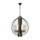 Светильник подвесной Lumina deco Ponti Lmd_ldp_1245-5_bk_md 5 ламп 12 м² цвет белый/черный