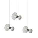 Светильник подвесной Lumina deco Warni Lmd_ldp_6819-3_gy 6 ламп 8 м² цвет хром/дымчатый