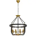 Светильник подвесной Lumina deco Berling Lmd_ldp_8024-8_bk_md 8 ламп 13 м² цвет черный