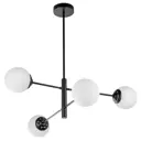 Люстра на штанге Lampit Fino Lam_tp_2007-4_bk 4 лампы 7 м² цвет белый/черный