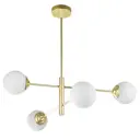 Люстра на штанге Lampit Fino Lam_tp_2007-4_gd 4 лампы 7 м² цвет белый/золотой