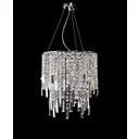 Люстра подвесная Lumina deco Zucchero Lmd_ldp_2159-350_chr 4 лампы 7 м² цвет прозрачный