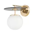 Настенный светильник Lumina deco Dalton Lmd_ldw_7014-1_gd_bk цвет белый/золотой