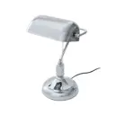 Рабочая лампа настольная Lumina deco Banker Lmd_ldt_305_chr цвет серый/серебристый