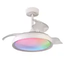 Люстра-вентилятор светодиодная Mantra Mn_8760 с пультом 13 м² освещение от 13 до 20 м² вентиляция регулируемый белый свет цвет белый