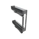 Бутылочница Firmax 15x20x52 см цвет серый