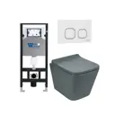 Комплект инсталляция и унитаз 3 в 1 инсталляция WeltWasser Amberg 506 унитаз WeltWasser SK Gelbach 041 MT-GR с кнопкой смыва Amberg RD-WT