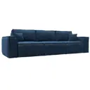 Диван раскладной Лига диванов Лига-081 НПБ Лонг 130140_спб 358x95x117 см велюр цвет brut 11 синий