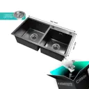 Мойка для кухни Glyph GL37843B-S/341-11-24 43x78 см глубина чаши 19 см нержавеющая сталь цвет графит