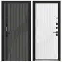 Входная дверь Foreman Verto 8 правый 205x86см цвет мосс/эмалит белый