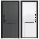 Входная дверь Foreman Verto 7 правый 205x86см цвет стронг оскуро/эмалит белый