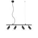 Светильник подвесной Crystal lux Rivo Clt 015c4 l800 bl 4 лампы 10 м² цвет черный