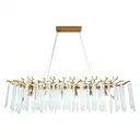 Люстра подвесная Arte Milano-2 23210.1200.14.e14.a ib 14 ламп 28 м² цвет бронза