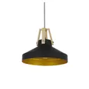 Светильник подвесной Lumina deco Voli Ldp 8037-350 bk+gd 1 лампа 2 м² цвет черный