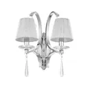 Настенный светильник Lumina deco Venisia Ldw 8810-2 sl цвет хром/серебристый