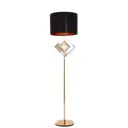 Торшер Lumina deco LDF 5529 F.GD+BK Fabi цвет жёлтый/золотой
