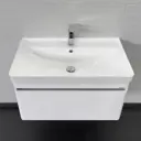 Тумба под раковину подвесная Comforty 00-00019144 810см с раковиной цвет Белый матовый