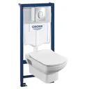 Комплект инсталляция и унитаз подвесной GROHE Rapid SL Dama Senso 38721001R1 стандартные цвет унитаза белый