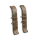 Соединитель для плинтуса Ideal «Дуб Лоренц» высота 70 мм 2 шт.