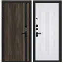 Входная дверь Foreman Good 4 левый 205x86см цвет орех гварнери/velluto bianco