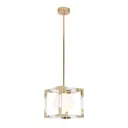 Светильник подвесной Lumina deco Bosco Ldp 6025-1 gd 1 лампа 2 м² цвет белый/золотой