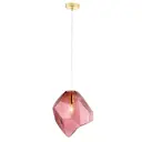 Светильник подвесной Crystal lux Nuestro sp1 gold/pink 1 лампа 2 м² цвет золото