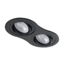 Светильник точечный встраиваемый Crystal lux Invisia Clt 001c2 bl под отверстие 18 мм GU10 цвет черный