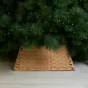 Декоративная корзина для ёлки KREAFORTA, коричневая, 60х44х26 см