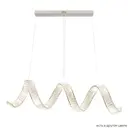 Светильник подвесной светодиодный Crystal lux Musika sp100w l1200 chrome 33 м² нейтральный белый свет цвет хром