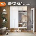 Комплект мебели для прихожей Mebelson Баско K5 160x235x34.9 см ЛДСП цвет белое дерево