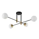 Светильник подвесной Crystal lux Fidel pl4 black 4 лампы 12 м² цвет черный