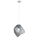 Светильник подвесной Crystal lux Nuestro sp1 chrome/smoke 1 лампа 2 м² цвет хром
