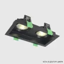 Светильник точечный встраиваемый Crystal lux Elara Clt 068c2 bl под отверстие 18 мм GU10 цвет черный