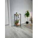 Стеллаж 3 полки 30x79x30 см металл цвет дуб крафт золотой