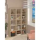 Стеллаж Мэрдэс 15 секций 130x185x35 см ЛДСП цвет дуб сонома