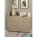 Стеллаж 5 столов 4 секции 122x780x32 см ЛДСП цвет дуб сонома