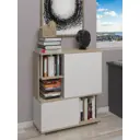 Стеллаж 5 столов 4 секции 85x98x32 см ЛДСП цвет дуб сонома/белый