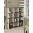 Стеллаж Мэрдэс СПД 3-4 БЕГ 12 секций 130x149x35 см ЛДСП цвет белый/графит