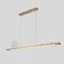 Светильник подвесной светодиодный Crystal Lux Ahora SP1 L1200 29Вт цвет латунь