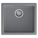 Мойка для кухни Granfest Urban 4550 45x50 см глубина чаши 17 см искусственный камень цвет серый, темно-серый
