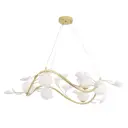 Светильник подвесной Crystal lux Colibri sp6 gold 6 ламп 12 м² цвет золото