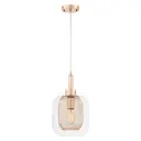 Светильник подвесной Lumina deco Bessa Ldp 11337 gd 1 лампа 2 м² цвет прозрачный/золотой