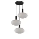 Светильник подвесной Lumina deco Floril Ldp 1216-3 wt+bk 3 лампы 5 м² цвет белый/черный