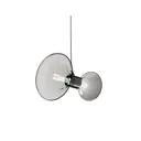 Светильник подвесной Lumina deco Warni Ldp 6819-1 gy 2 лампы 3 м² цвет хром/дымчатый
