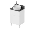 Тумба со столешницей под раковину напольная Итана Roberto 60 см цвет эмаль белый глянец